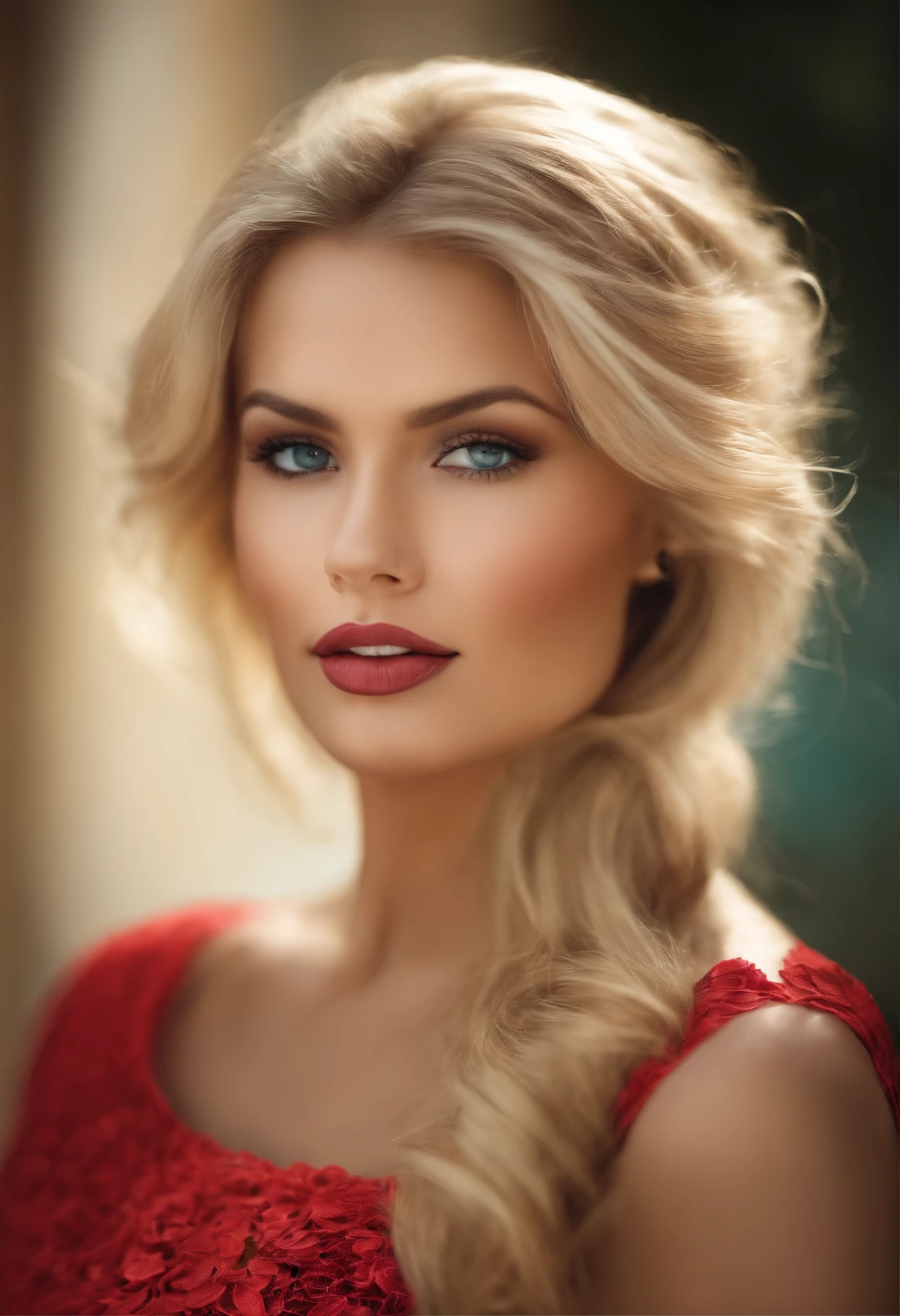 image de femme blonde