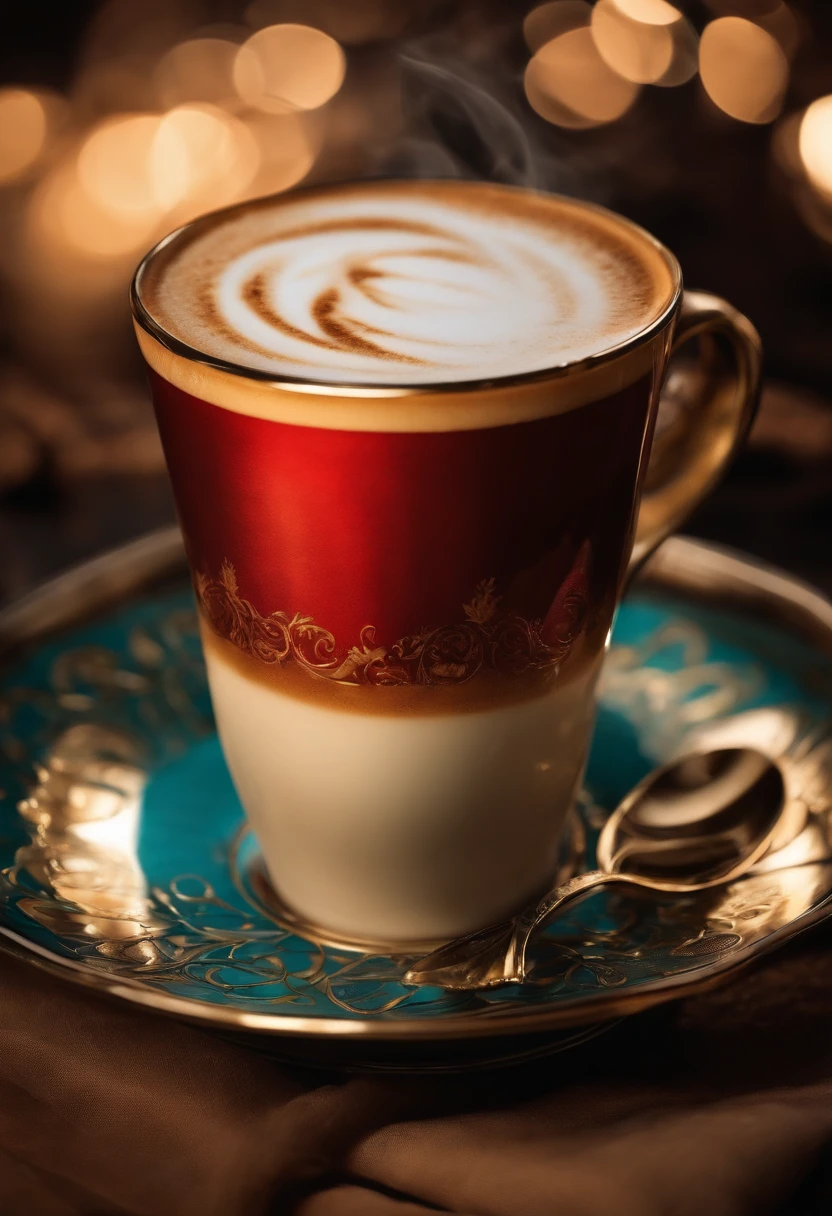 Cup of delicious coffe