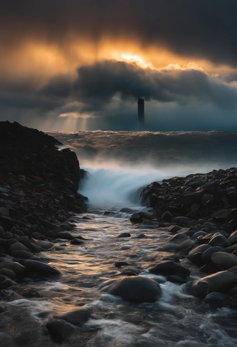 Underground water pipes，Industrial pollution，Sewage discharge，Waterspout，tidal waves，Tornado，typhoon，swell sea，Armageddon，Greatwave，废墟，disrupt，，lakes，high level of water，Bottomless，The run-down city creates a cinematic apocalyptic cityscape
