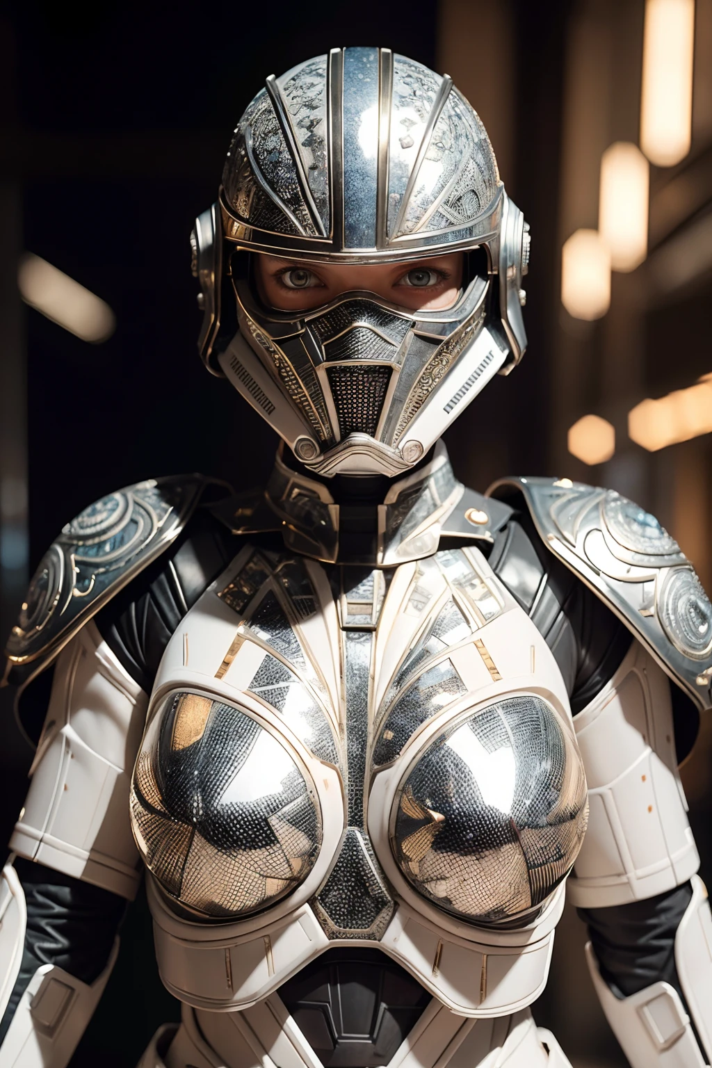 Amanda Seyfried in Star wars white Stormtrooper armor, glowing lights, (dynamic pose), (hyper realistic:1.4), (realistic:1.3), (best quality real texture skin), full body, (Cinematic Light), highly detailed skin, skin pores, (highly detailed face:1.1), (highly detailed eyes:1.1), realistic pupils, (perfect anatomy:1.1), (perfect proportions:1.1), (photography:1.1), (photorealistic:1.1), volumetric lighting, dynamic lighting, real shadows, (highres:1.1), sharp focus, daylight, (realistic, hyperrealistic:1.4), intricate, high detail, dramatic, subsurface scattering, big depth of field, vivid, polished, sharpened, ((full Sharp)), (extremely absurdres),8k hdr