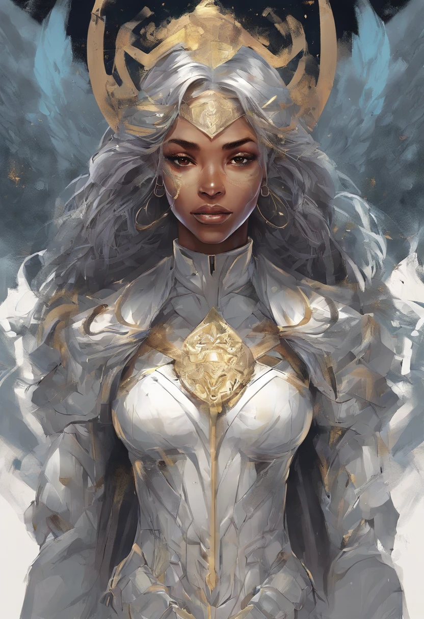 um close up de uma mulher com longos cabelos brancos e um colar, the goddess artemis smirking, portrait knights of zodiac girl, also known as artemis the selene, Griffith, Berserk, A Deusa Hera parecendo irritada, sacerdotisa, A Deusa Hera parecendo irritada, knights of zodiac girl, Obra-prima Deusa da Tristeza, A deusa grega Afrotita, Griffith