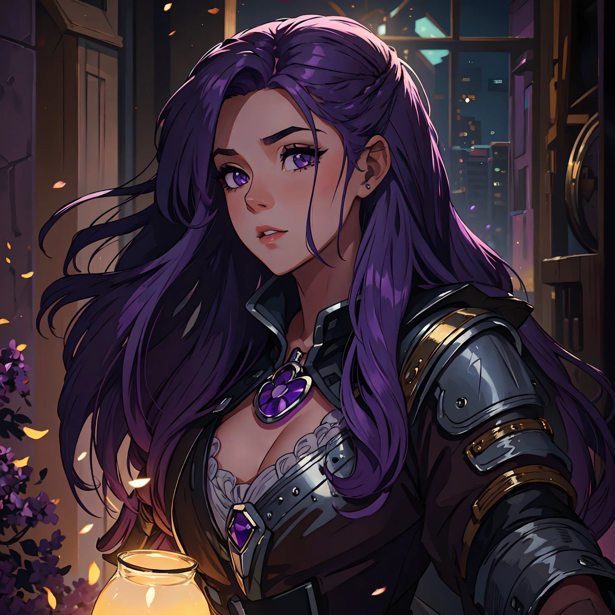 lilac hair, silky colored lilac hair, cabelo brilhante lilas, cabelo bem iluminado, Lilac colored hair