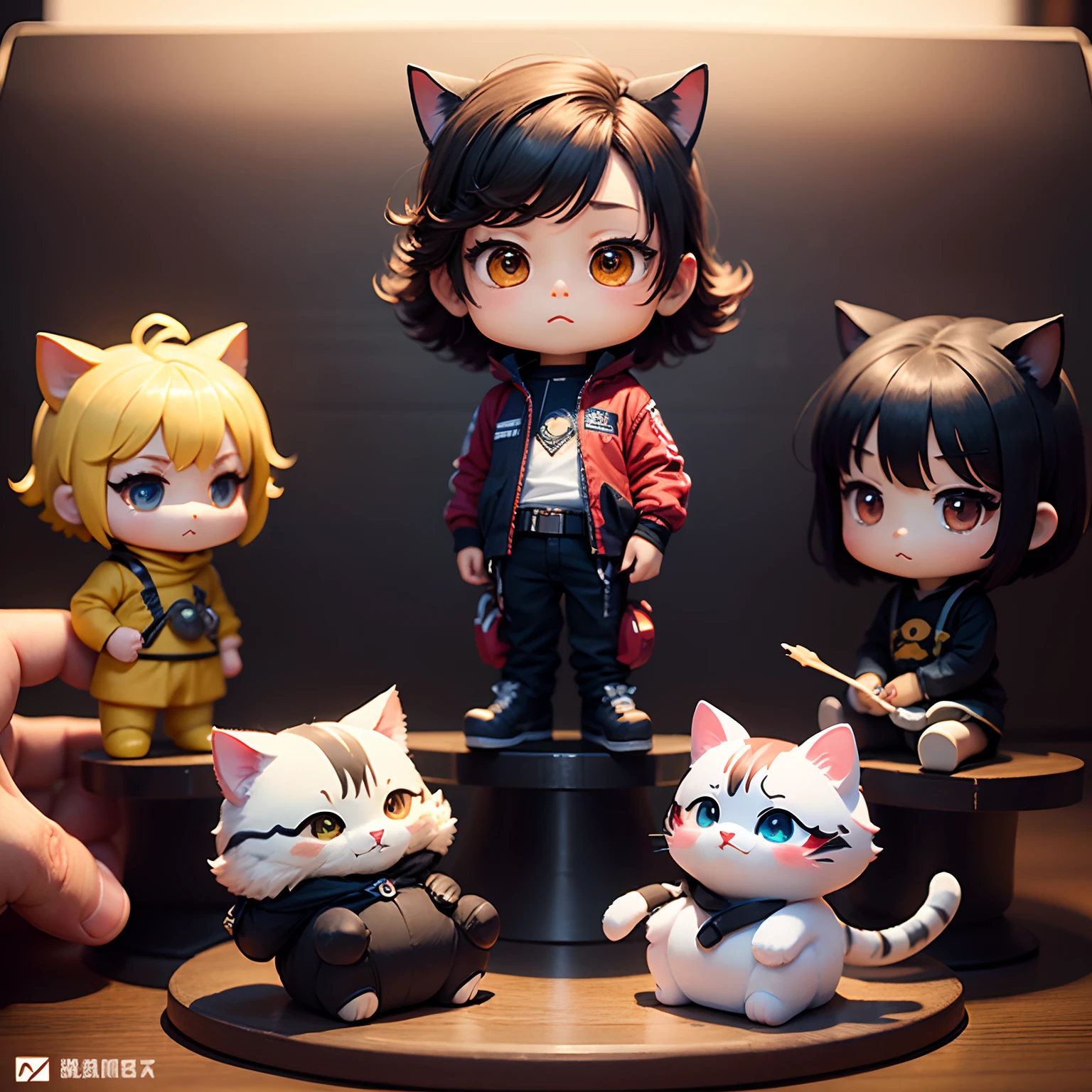 masterpiece、top-quality、ultra-detailliert、(tomcat:1.2)、(Chibi Chara:1.3