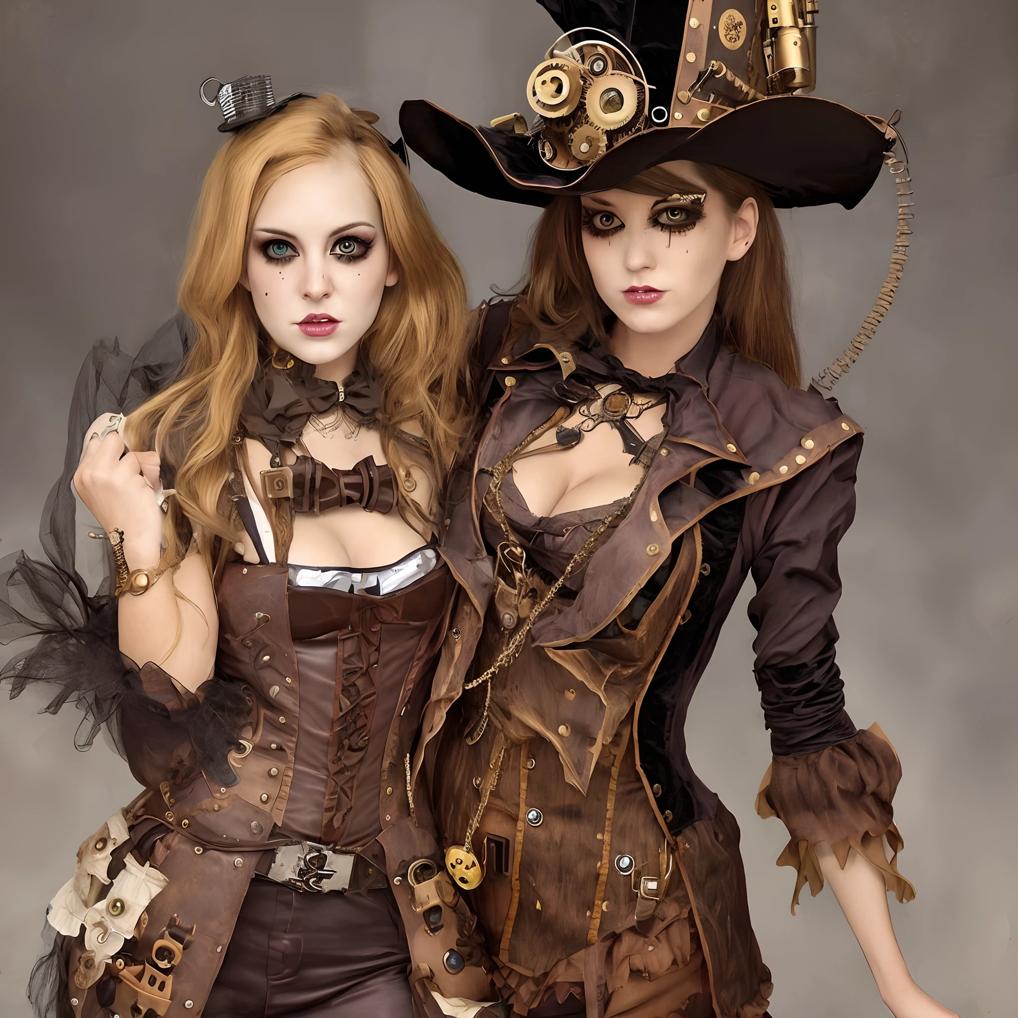 Halloween Costumes steampunk Hyperrealistic high quality