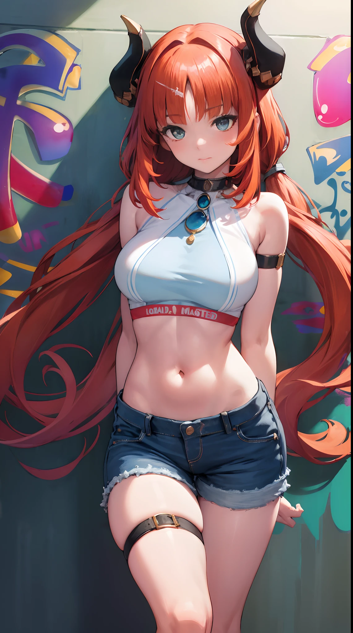(sexy dance show:1.2),(covering breasts,covering crotch:1.5),silence suzuka \(umamusume\),good anatomy, masterpiece, best quality,realistic, hyperrealistic, 16k hdr,(red blush,embarrassment:1.2),((Live Stage:1.3)),(sexy gorgeous costume:1.2),Stage costumes,Horse tail,ultra miniskirt,navel,micro panties,show off clearvage,erected nipples,sweat,medium breasts,upper body
