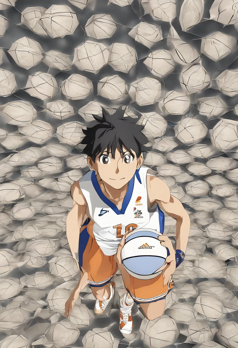 35mm camera lens,cool guy,athlete,basketball ball,Shooting,detailedbackground,Asian Games,Full body like,True skin texture,Smudge,Accurate facial features,dynamic blur,super-fine,ultra - detailed,high qulity,8K ,oc rendered,dynamic viewing angle,Hyper Real,Ultra photo realsisim