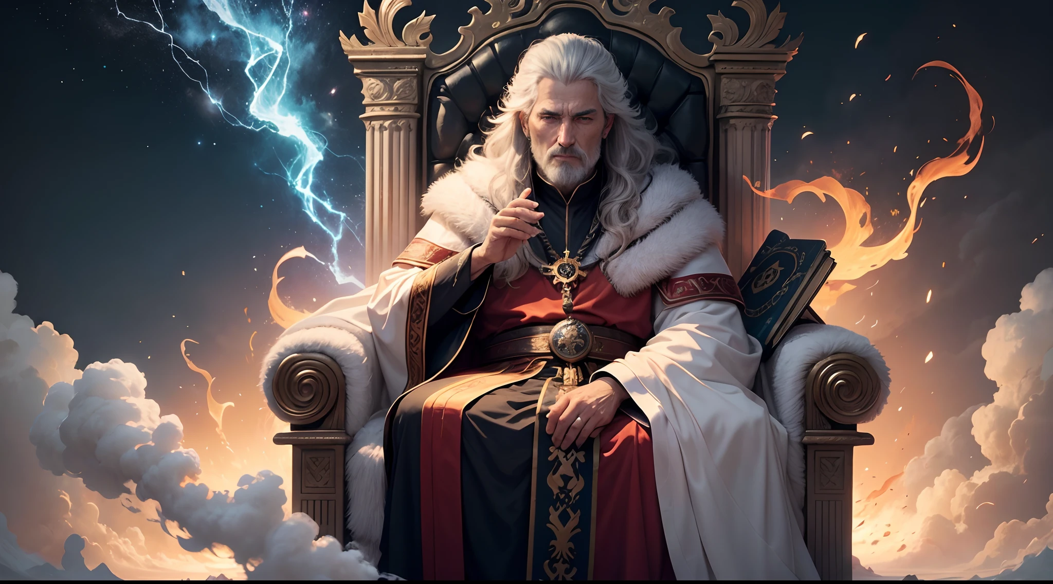 foram colocados uns tronos,
and an Elder of many days took his place there.
His robe was white as snow.
and the hairs of the head, like pure wool;
seu trono eram chamas de fogo,
e as rodas do trono, como fogo em brasa.
A river of fire poured out there
that was born before him;
serviam-no milhares de milhares,
and millions of millions watched him on the throne;
foi instalado o tribunal
e os livros foram abertos.
I kept insisting on night vision,
e eis que, among the clouds of the sky,
vinha um como filho de homem,
approaching the Elder of many days,
and was brought into his presence.
Foram-lhe dados poder, Glory and royalty,
e todos os povos, nations and tongues served him:
His power is an eternal power
that will not be taken from you,
e seu reino, A kingdom that will not dissolve.