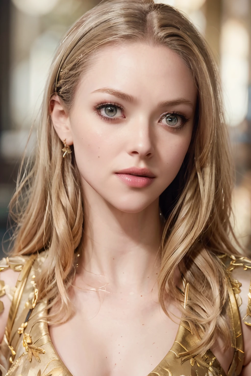 Amanda Seyfried as Starlight from the Boys, glowing lights, (dynamic pose), (hyper realistic:1.4), (realistic:1.3), (best quality real texture skin), full body, (Cinematic Light), highly detailed skin, skin pores, (highly detailed face:1.1), (highly detailed eyes:1.1), realistic pupils, (perfect anatomy:1.1), (perfect proportions:1.1), (photography:1.1), (photorealistic:1.1), volumetric lighting, dynamic lighting, real shadows, (highres:1.1), sharp focus, daylight, (realistic, hyperrealistic:1.4), intricate, high detail, dramatic, subsurface scattering, big depth of field, vivid, polished, sharpened, ((full Sharp)), (extremely absurdres),8k hdr