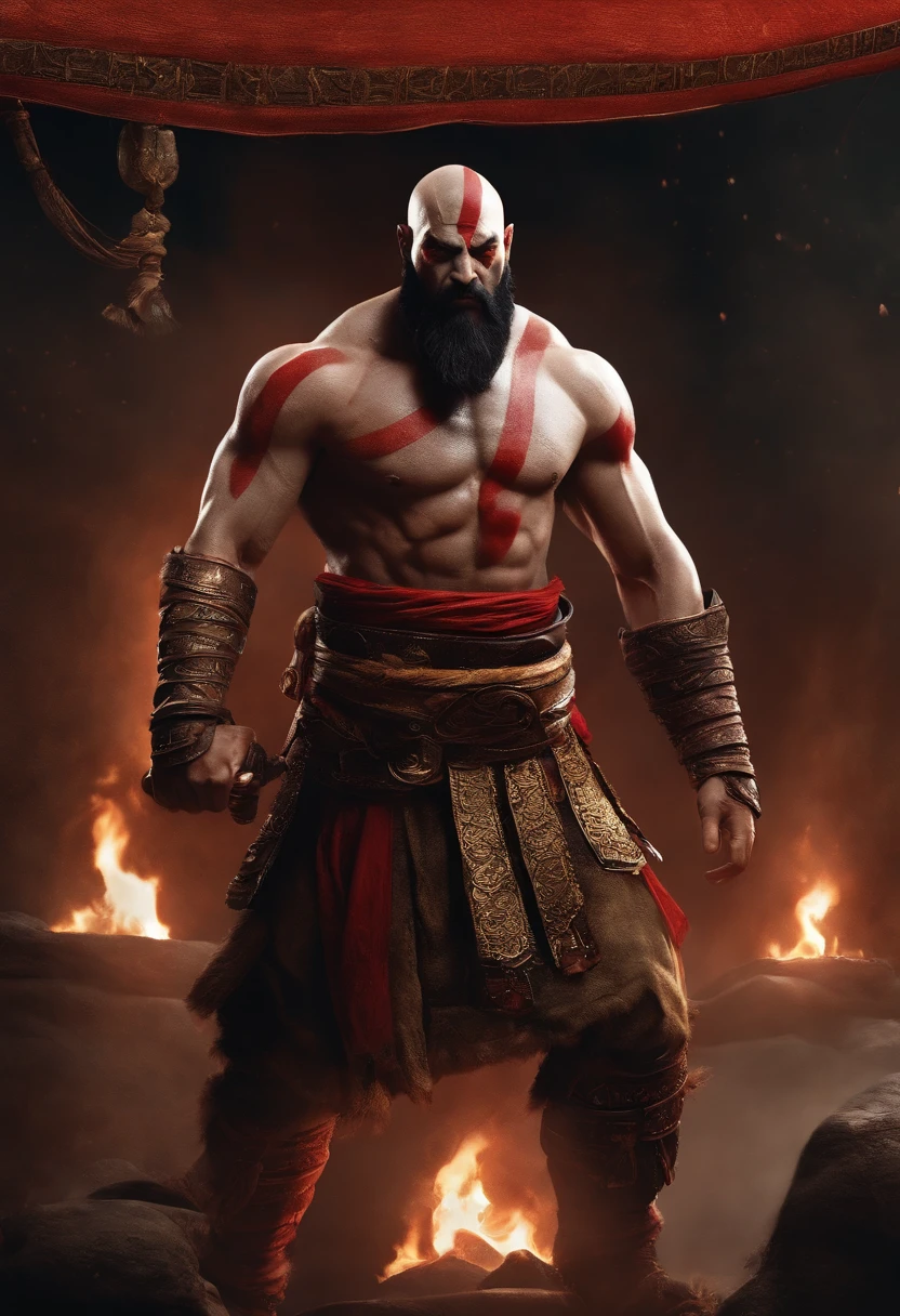 Kratos kayang, kick up, god if war