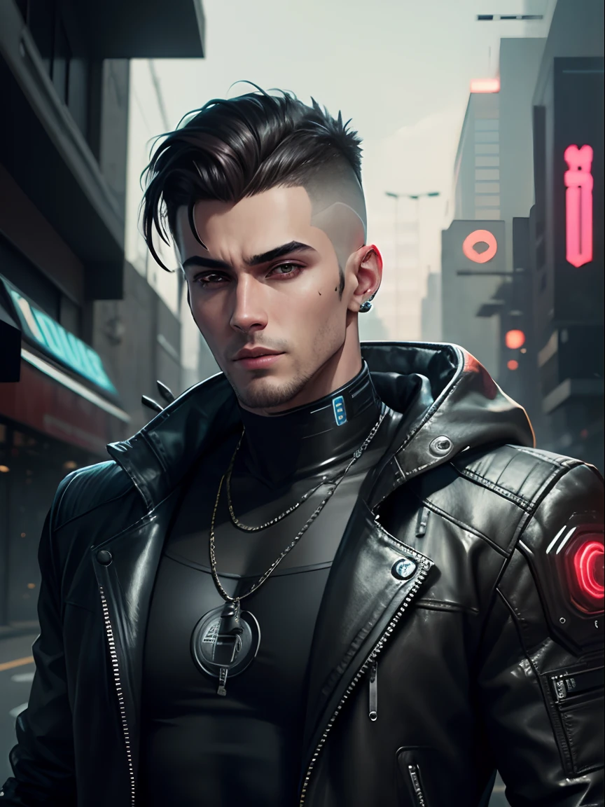 Change background cyberpunk handsome boy.realistic face,8k,ultra realistic,