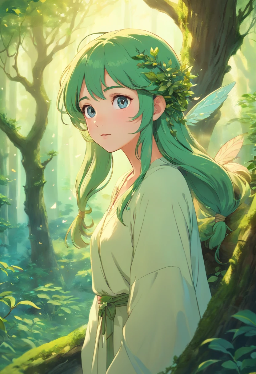 (best quality,4k,8k,highres,masterpiece:1.2),ultra-detailed,(realistic,photorealistic,photo-realistic:1.37),forest,captivating male Dryad, largely muscular creature,enchanted ethereal landscape,lush vegetation,majestic ancient trees, fiery, magical sunlight streaming through the branches,soft glowing moss covering the ground,faint transparent wings,delicate flowers blooming around her,fascinating eyes that emit a gentle glow,serene expression,graceful pose,artistic interpretation,subtle color palette,mystical atmosphere,playful and whimsical elements,mesmerizing presence,harmonious blending of the Dryad with her surroundings,immersive fantasy feeling,natural and realistic lighting