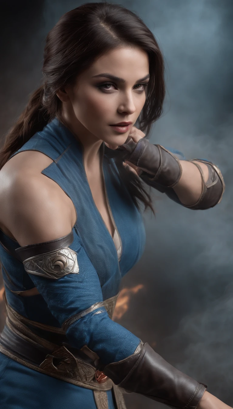 ((Kitana of the Mortal Kombat, Ultra realistic)), ((perfect feet)), stunning, hyper realistic, octan render, Mortal Kombat Style, (Wallpaper), ((Cinemactic)), Dramatic, (Highest Quality, Awarded, Masterpiece:1.5), (Photorealistic:1.5), photography, Realistic photo, Nikon, Natural Light,