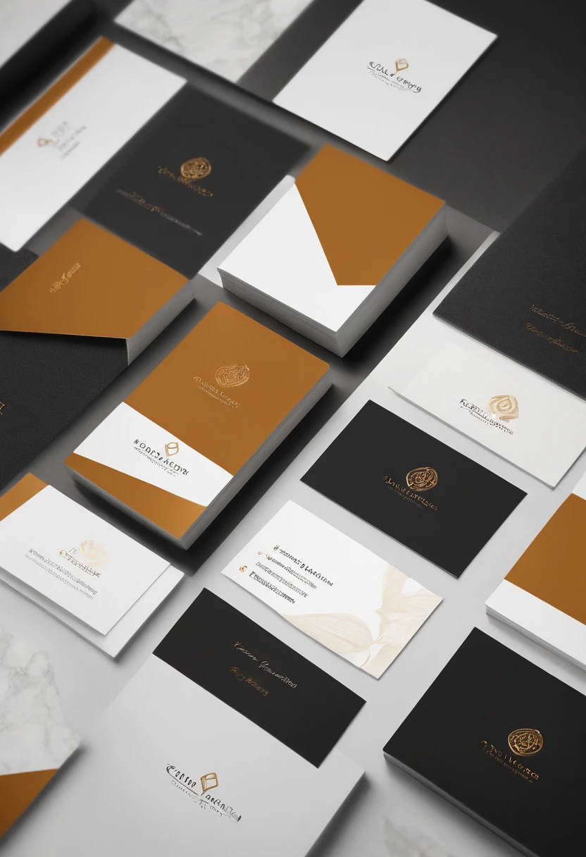 Business card design high-end minimalist,Luxury with an international style