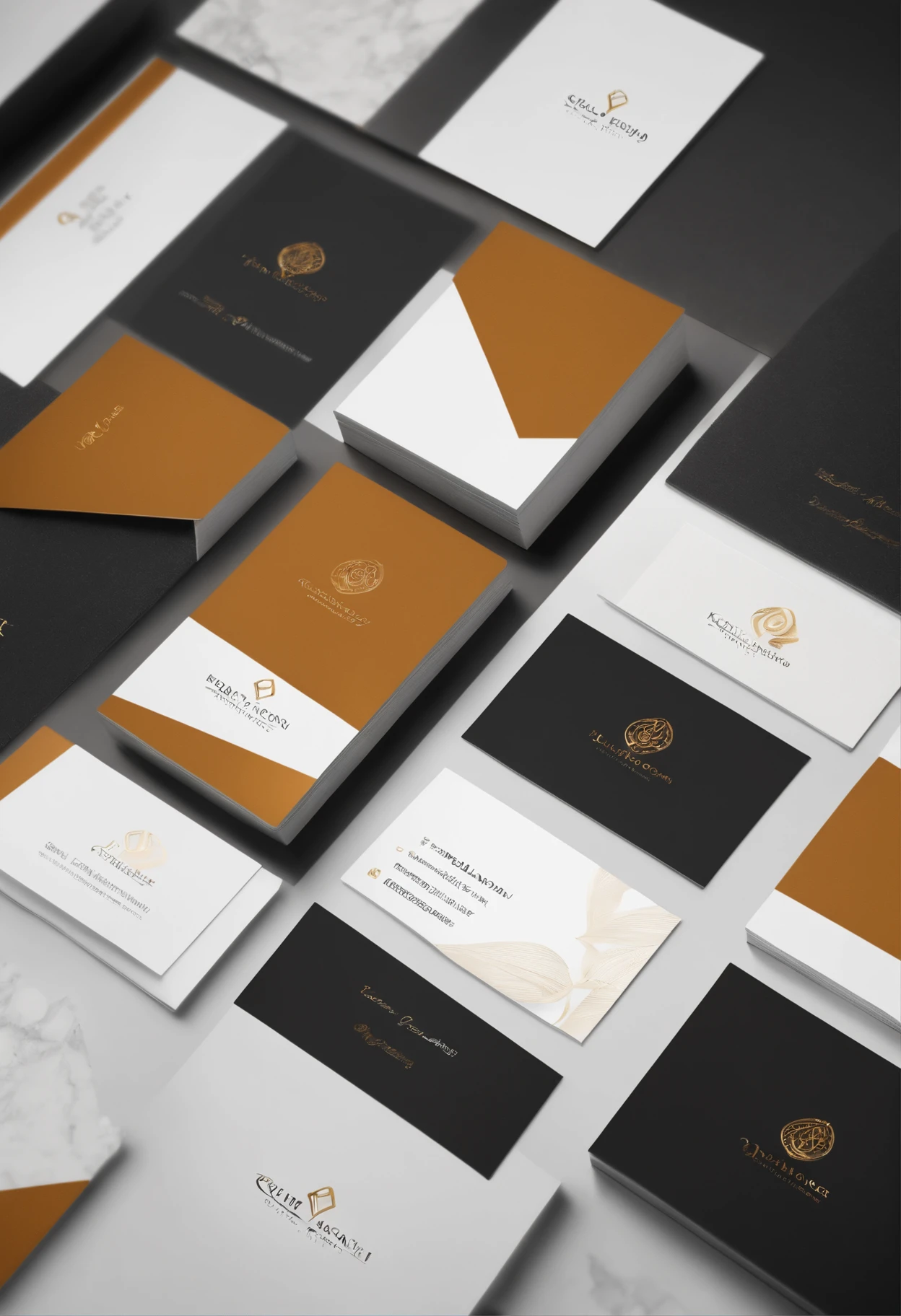 Business card design high-end minimalist,Luxury with an international style