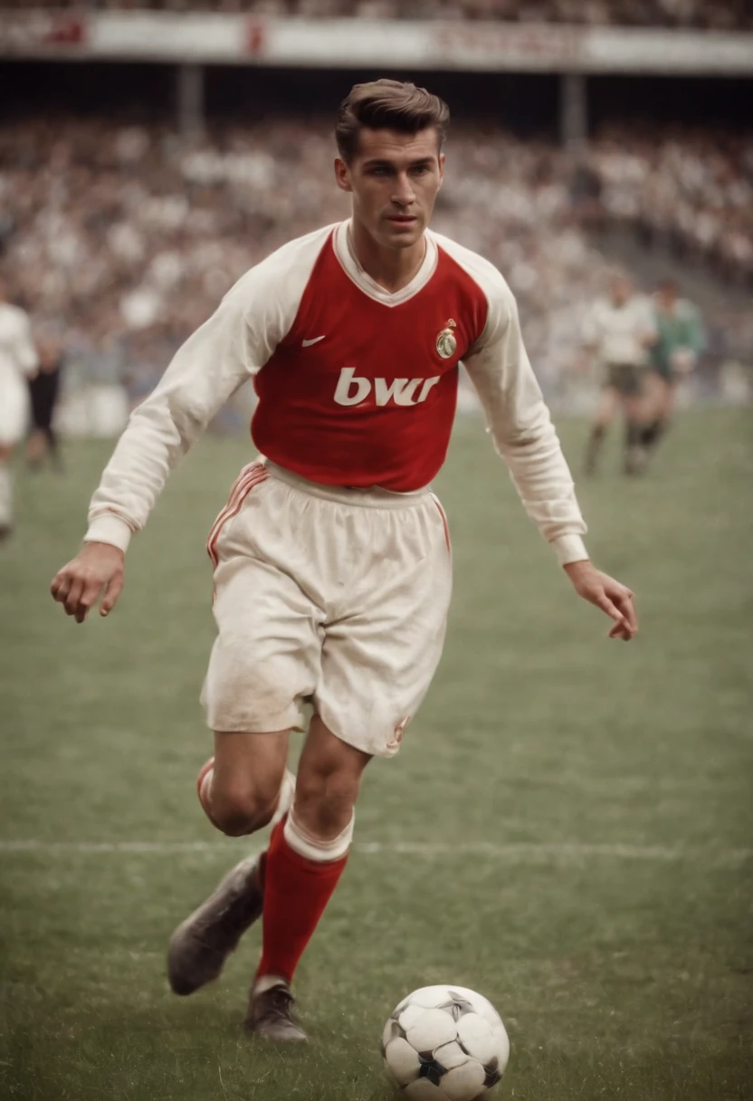 Homem Soccer Player 1950s in Real Madrid