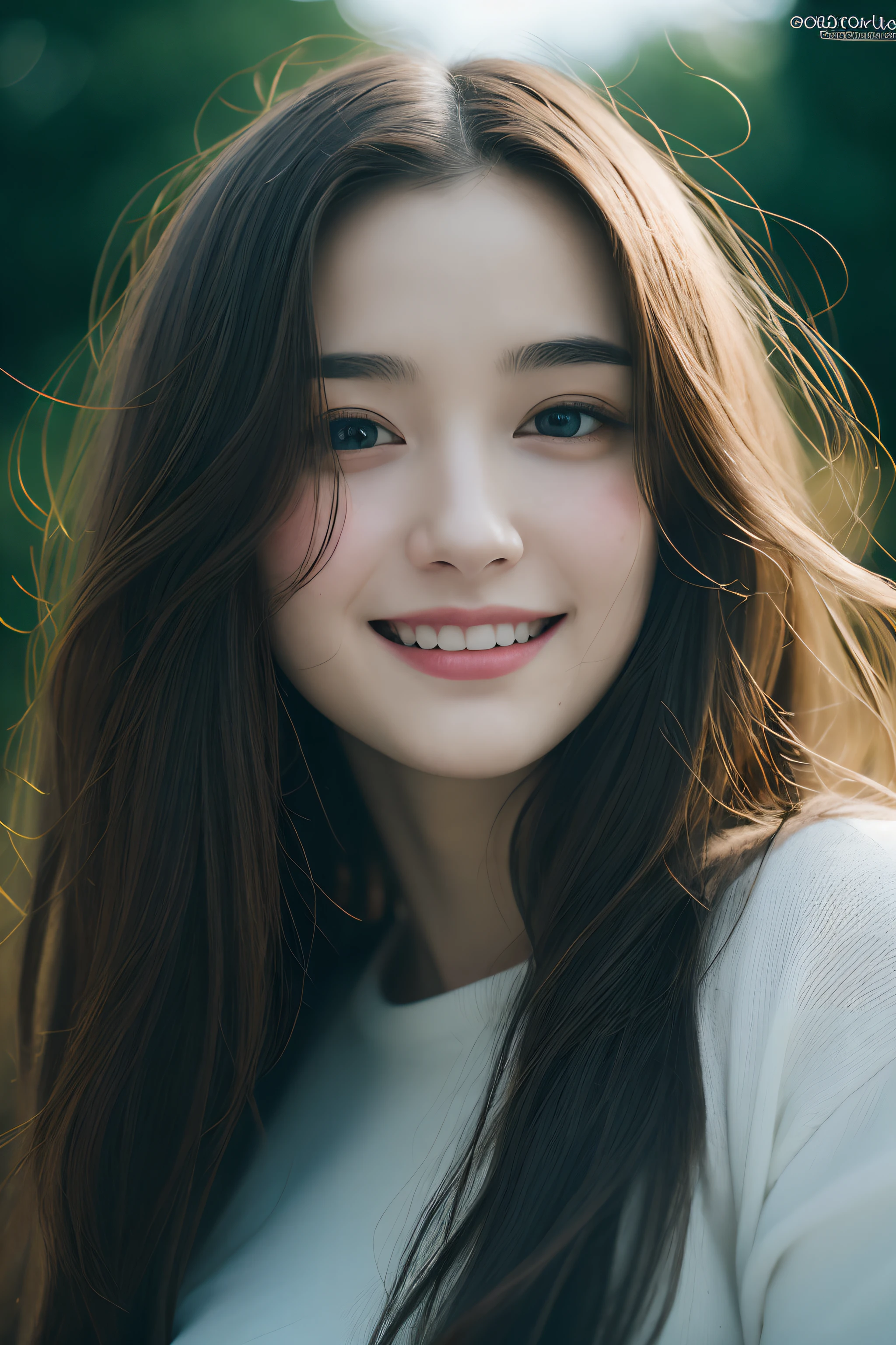 (realistic, photo-realistic:1.37),(8k, RAW photo, best quality, masterpiece:1.2), cute, ultra-detailed,heart-shaped pupils,physically-based rendering, ultra high res, kodakvision color, shot on Arricam LT Camera, bokeh, sharp focus,
looking at viewer,photorealistic,realistic, solo, photorealistic, best quality,extremely detailed face,extremely detailed eyes and face, beautiful detailed eyes,absurdres, incredibly absurdres,haunting smile,Messy hair, floating hair, ,