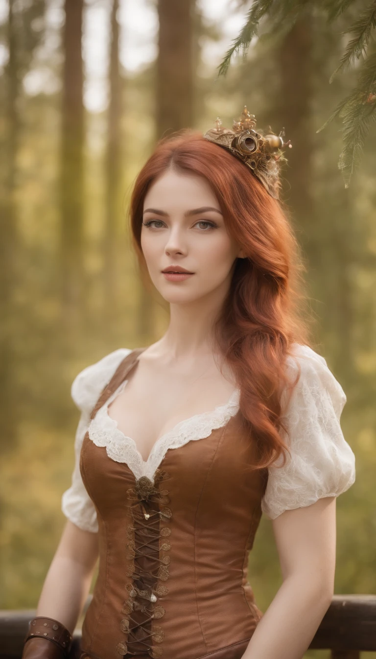 (steampunk art), orange orchard, A large orange in a coniferous forest, bokeh, glare, radiance, Fantasy, fairycore, High Resolution, image, nami from one piece, bar, (sexypose), (wet clothing)