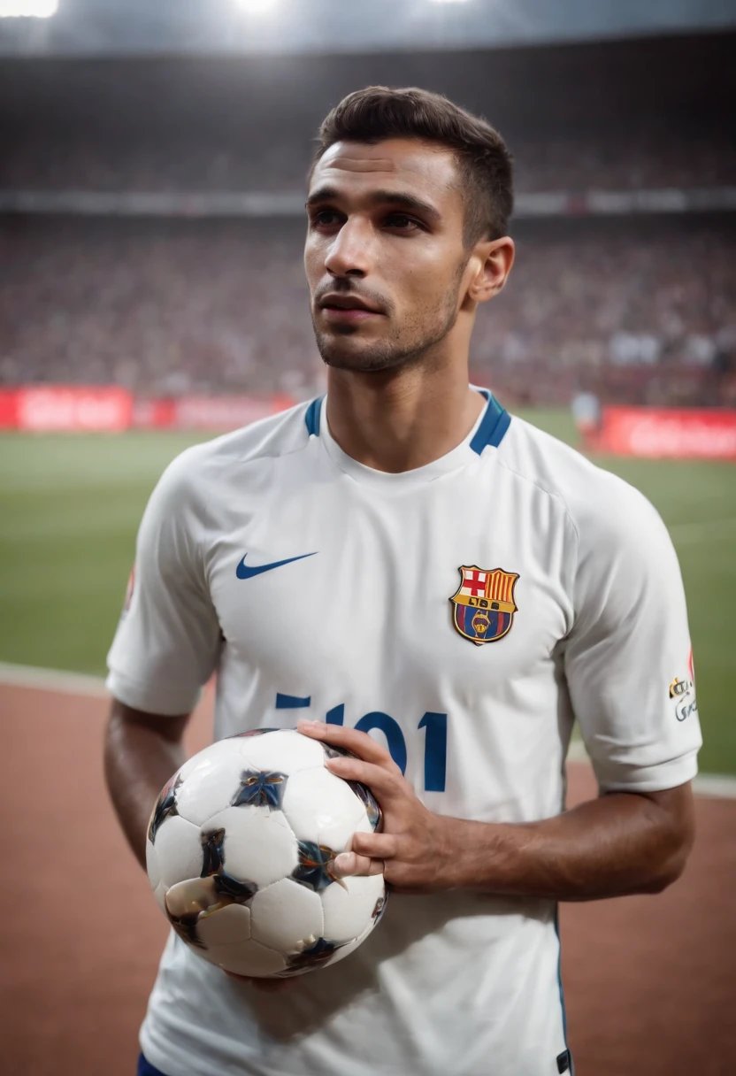 Homem Soccer Player brasileiro in Barcelona