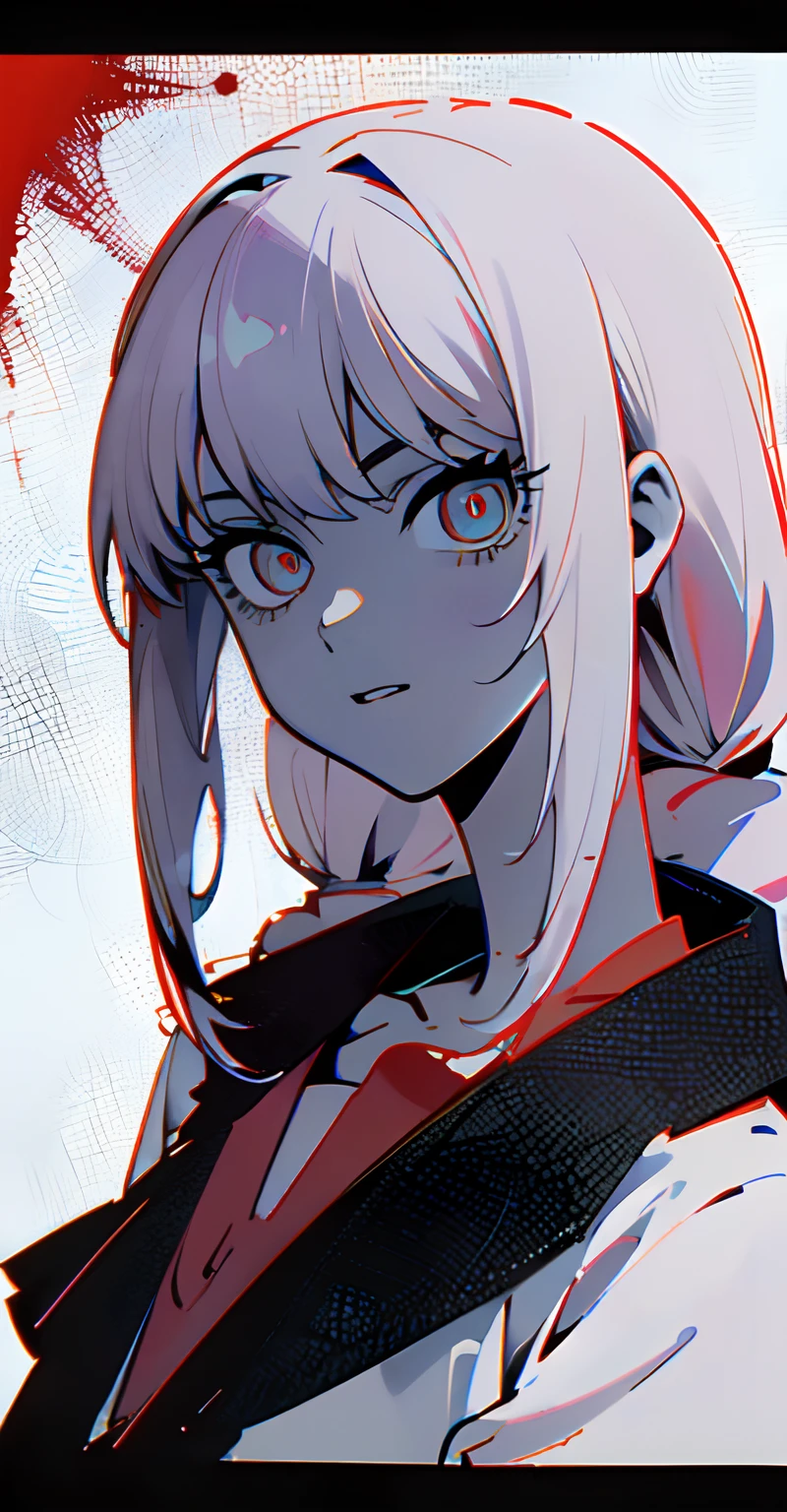 Chica de anime con sangre en la cara y los dientes, Arte detallado del anime digital, Yandere intrincado, Gapmoe Yandere, Dientes babeantes descubiertos, Yandere, Arte de anime limpio y meticuloso, Gapmoe Yandere Grimdark, Arte detallado del anime, por Kamagurka, Cara de anime enojada altamente detallada, Retrato Gapmoe Yandere Grimdark, horror!! Altamente detallado, pechos grandes, hermosa, Female physique highlighted, estiló manga, delineado oscuro, (((encadenada))), Staring at the viewer, cuerpo llamativa,