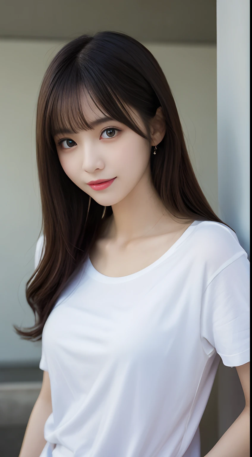 ((highest quality, 8K, masterpiece: 1.3)), concentrated: 1.2, cute girl 1,nipples erect、Braless walk、 perfect beauty: 1.4,hoodie: 1.2,long sleeve、randal color、comics＆Text Graphics、Black ruffle-trimmed drawstring zip blouse,1.1, Highly detailed face and skin textures, fine eyes, double eyelid, whitening skin, ,highest quality,ultra high resolution,you,1 girl,alone,_shiny_skin,black eye,necklace,((Brown_length_wavy_hair)),(lips)),eyelash,front hair,deal with,compensate,shiny,pore,skin texture,big breasts、smiling face、living、