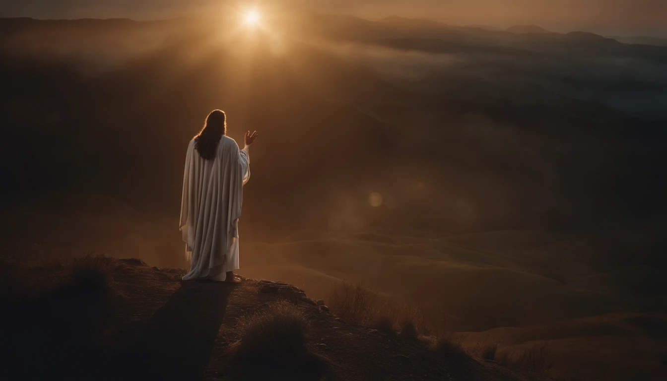 reigning of Christ on earth, be shining, realistic, 8k, cinematic