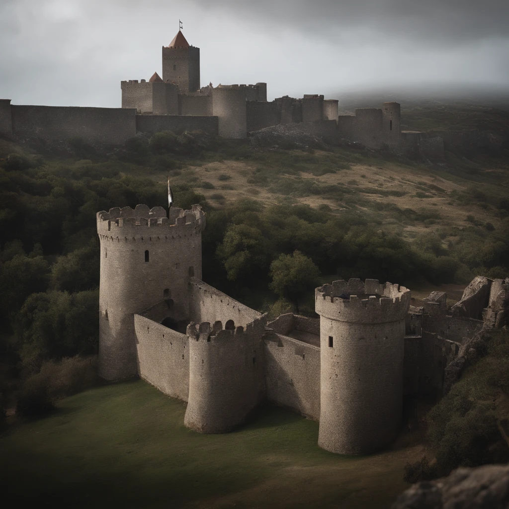 Castelo Medieval, guerra medieval, fogo