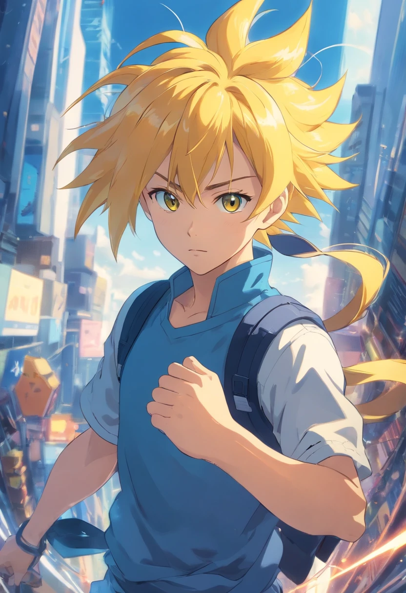 a close up of a cartoon character with a yellow hair, a picture by Akira Toriyama, tumblr, sōsaku hanga, super saiyan, super saiyan 3, going super saiyan, gogeta, super sayan, super saiyan goku, character dragonball, super sayian goku, goku from dragonball z