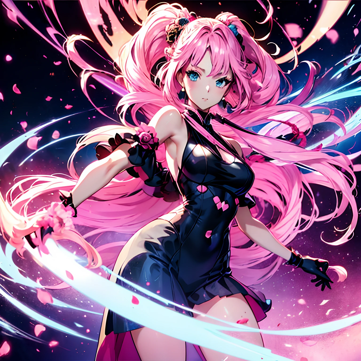 anime girl with blue eyes and pink hair holding a rose, anime digital art, stunning anime face portrait, beautiful anime face, beautiful anime portrait, anime art wallpaper 4k, anime art wallpaper 4 k, beautiful fantasy anime, beautiful anime girl, digital anime art, anime style 4 k, beautiful anime, beautiful digital art, gorgeous digital art, very beautiful digital art