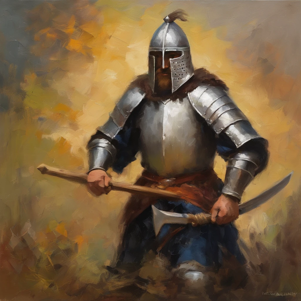 Homem medieval, British warrior, anos 900