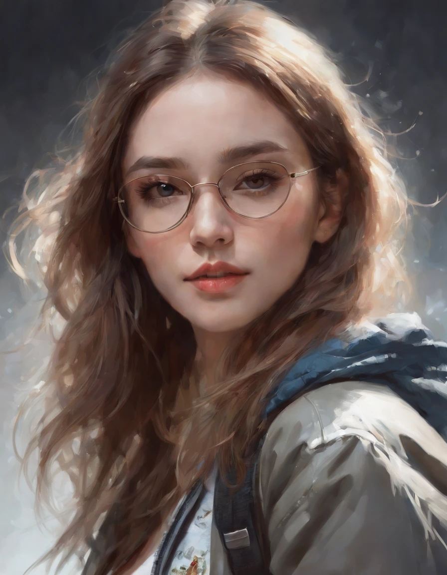 Perfect centering arrangement, Cute girls all over, Wear a student varsity jacket, Wear sunglasses, Wearing headphones, cheerfulness, Standing position, abstract beauty, centered, looking at the camera, facing camera, Approaching perfection, dynamic, moon light, high-detail, digital painting, art station, Concept Art, smooth, crisp focus, 10, high-res, illustration, Art by Carne Griffiths and Wadim Kashin, White background