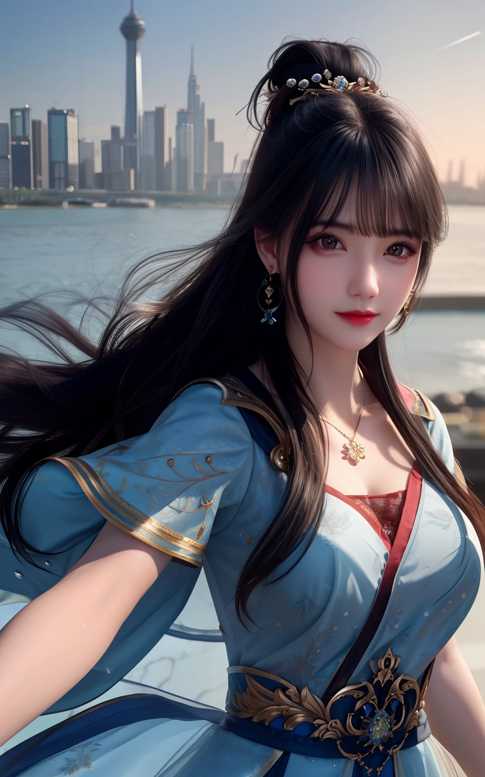 ((Best quality)), ((masterpiece)), (detailed:1.4), 3D, an image of a beautiful cyberpunk female,HDR (High Dynamic Range),Ray Tracing,NVIDIA RTX,Super-Resolution,Unreal 5,Subsurface scattering,PBR Texturing,Post-processing,Anisotropic Filtering,Depth-of-field,Maximum clarity and sharpness,Multi-layered textures,Albedo and Specular maps,Surface shading,Accurate simulation of light-material interaction,Perfect proportions,Octane Render,Two-tone lighting,Wide aperture,Low ISO,White balance,Rule of thirds,8K RAW,