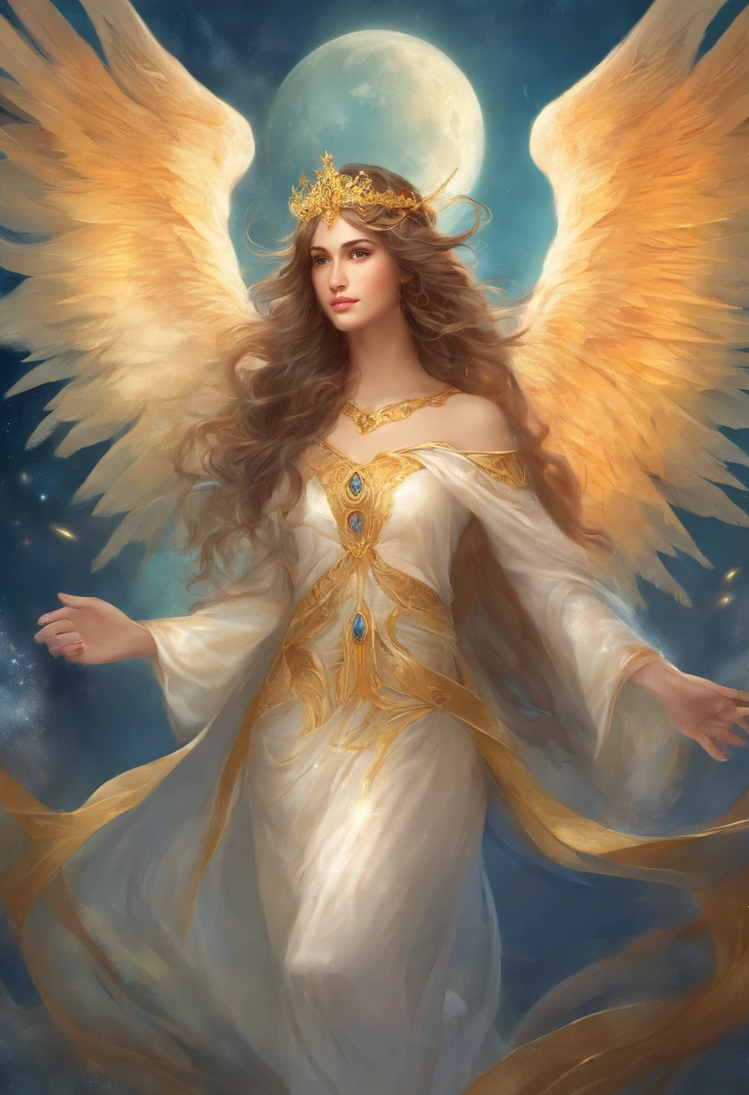 8K high resolution portrait of 18 year old angel man, full bodyesbian, The beauty of the god Eros, The beauty of God, Very pretty ((Angel Man)) Angel man with some majestic wings, Long curly hair, God of the Ocean, the god of the sea, luthien, The Art of God, God of Greek mythology, Moon God, God of Love and Peace, Beautiful God, Mythology of the god of the earth, God Eros, Stunning portrait of God, Frank Kelly Fleece, Carol back style, ((Beautiful face)), Ultra Definition, top-quality, 32K Ultra | ||, Ultra HD | |