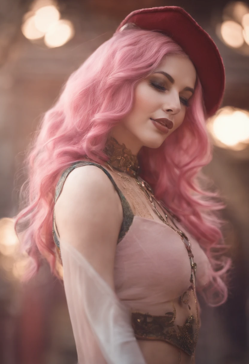 1 succubus, pink skin, tattoo above crotch, sitting with legs apart, on the ground, (touches crotch:1.1), stockings, (demonic horns:1.2), street, sunset, masterpiece, best quality, camel finger, naked, erotic, facing the viewer