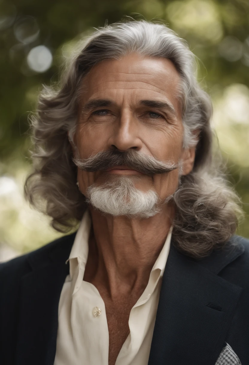 Um prompt para o tema dado poderia ser:
"(best quality, Altas:1.2), Realistic, Retrato detalhado de um homem de 80 anos com rugas, bigode branco, Terno Preto, cabelos brancos curtos em ambas as extremidades, gravata marrom e vermelha longa, beige jacket, dois dedos na frente do rosto, sentado em uma cadeira, olhos brilhantes, Confeitaria Morinaga, choro."

Por favor, Note that the prompt should not be translated.