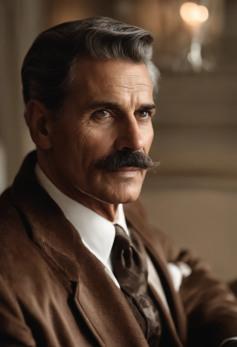 Um prompt para o tema dado poderia ser:
"(best quality, Altas:1.2), Realistic, Retrato detalhado de um homem de 80 anos com rugas, bigode branco, Terno Preto, cabelos brancos curtos em ambas as extremidades, gravata marrom e vermelha longa, beige jacket, dois dedos na frente do rosto, sentado em uma cadeira, olhos brilhantes, Confeitaria Morinaga, choro."

Por favor, Note that the prompt should not be translated.