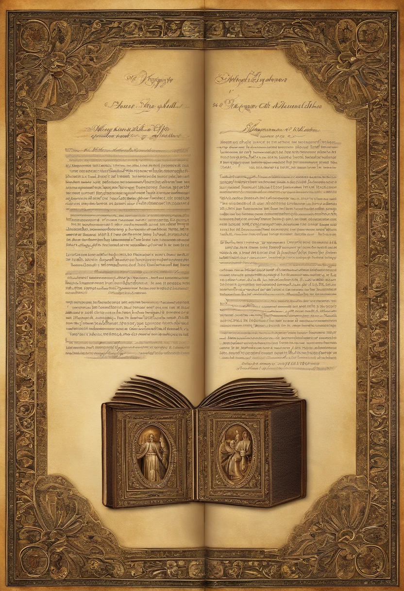 "Por favor, create a high-definition image of the Holy Bible that captures the reverence and spiritual significance of this holy book. The image should convey the historical and religious importance of the Bible, apresentando-a de forma digna e respeitosa. Use soft lighting to highlight cover and page details, enfatizando sua textura e envelhecimento, if applicable. Position the Bible in an environment that evokes a sacred environment, como uma prateleira de madeira em uma biblioteca antiga ou um altar iluminado. As cores devem ser sutis e a tipografia, Apresente-se, deve ser elegante e discreta. The image should inspire a sense of reverence and spiritual connection to the words and teachings contained in the Holy Bible."