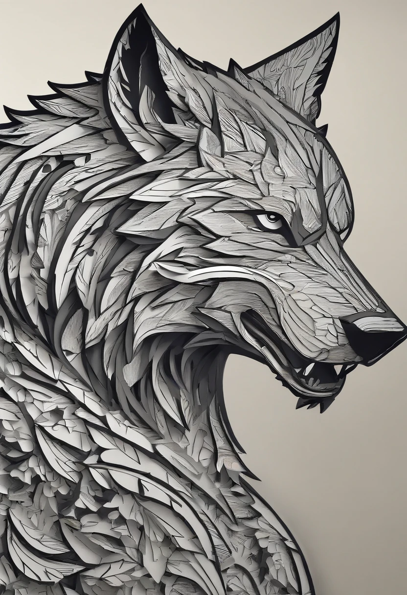 werewolf gigantic black humanoid wolf.