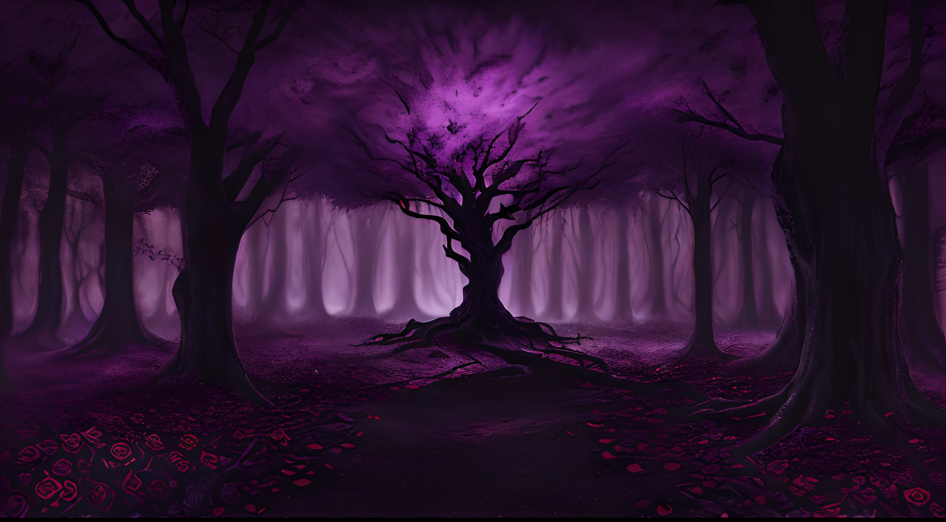 only background roots ,roses ,dark ,blood ,design ,metalic, masterpeice, dark, low light , purple, dark forest, beautiful