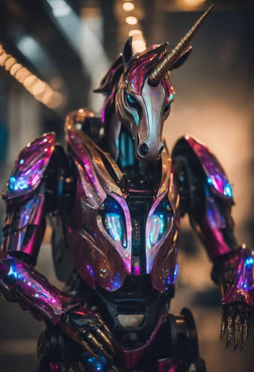 Become an anthropomorphic unicorn robot