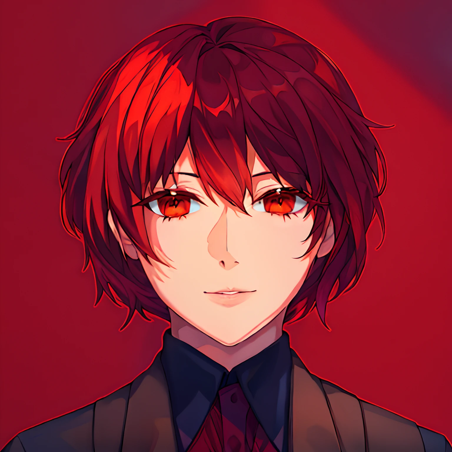 red details, wine clothes
