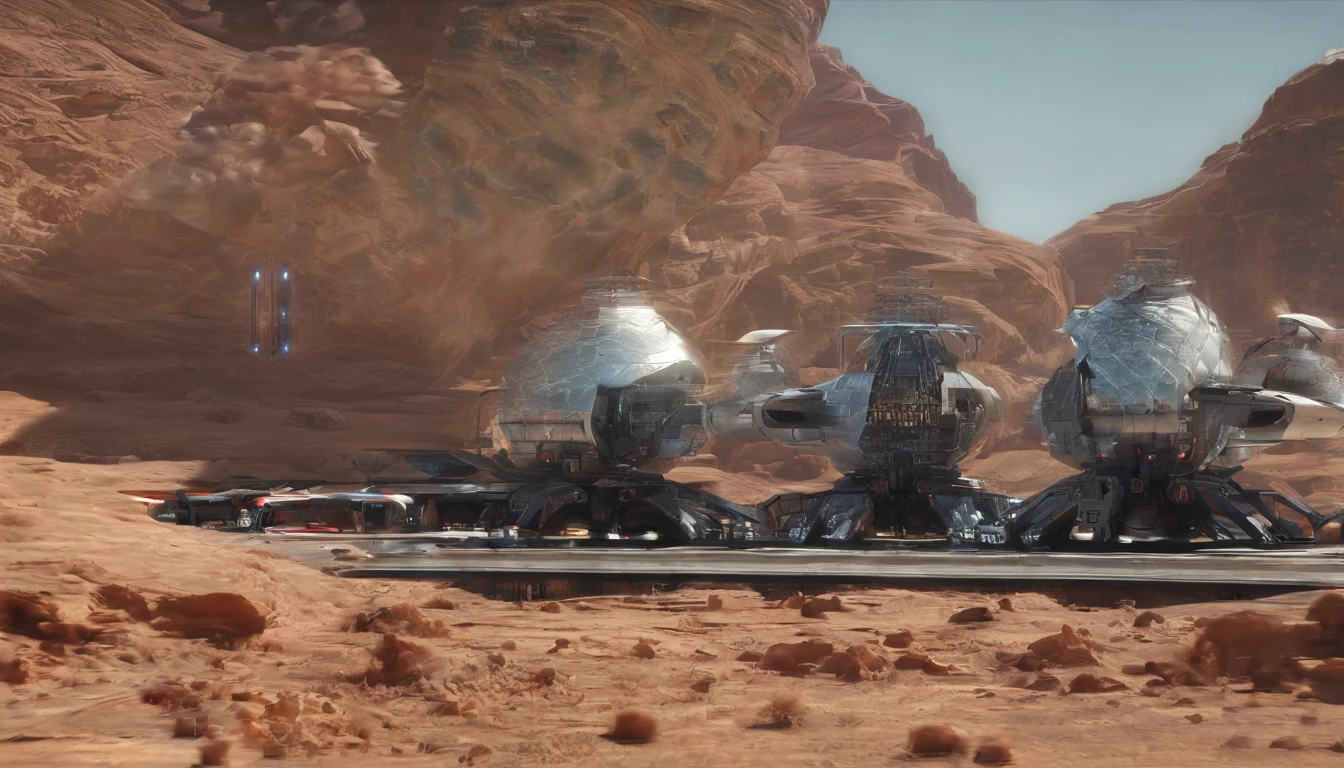 Mars Mo River alluvial plain East African Rift Valley region,Rock Sugar Onyx Nuclear Power Command Gunboat Platinum Cruiser Tower Snow Red Marble Glow Space Station 1:3 Models,mid day,Cyberpunk art of a,Rembrandt light,Detail portrayal,macro shot,surface reflection,high definition detail,Dingdall effect,Light and shadow intensification,The light shines,particle fx,3D modeling,Surface reflected light,detail-rich,The texture is delicate,Strong visual impact,Hyper-detailing,A high resolution,high saturated,Ray traching,Light and shadow effects,16K smooth,A high resolution