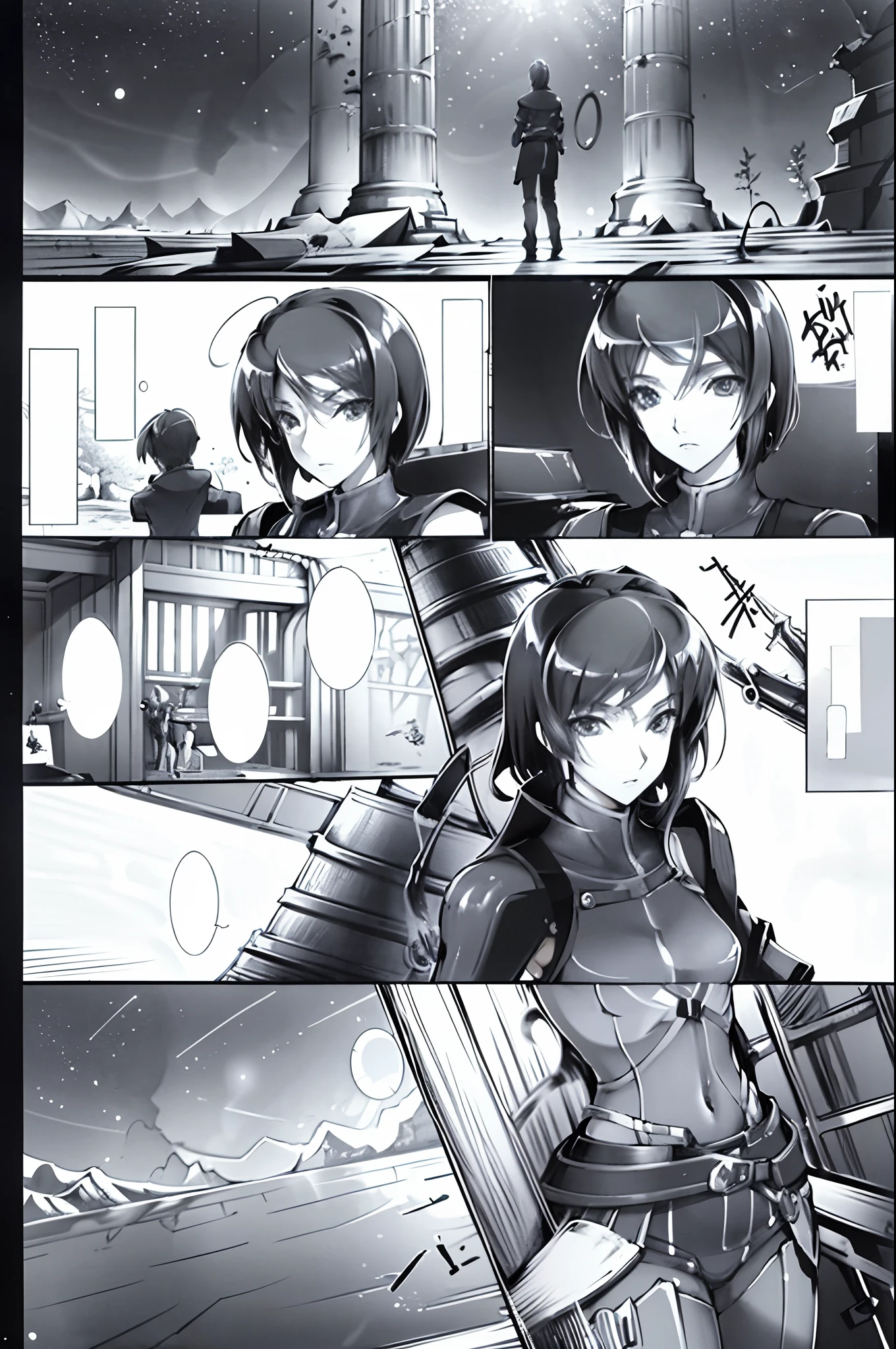 comic strip,Cartoon Split(4 or 5 or 6 tiles),Storyboard,Masterpiece, Anime train passing through bodies of water on tracks, Bright starry sky. Romantic train, Makoto Shinkai's picture, Pisif, concept-art, Lofi art style, Reflection. By Makoto Shinkai, Lofi art, beautiful anime scenes, Anime landscape, Detailed scenery —width 672, in the style of makoto shinkai, Makoto Shinkai's style, Enhanced detail.