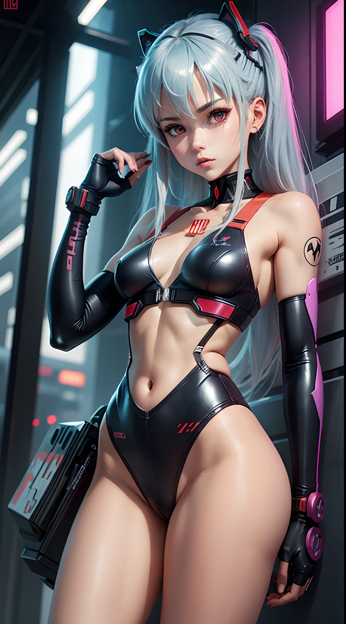 Ayanami rey evangelion fit girl cyberpunk