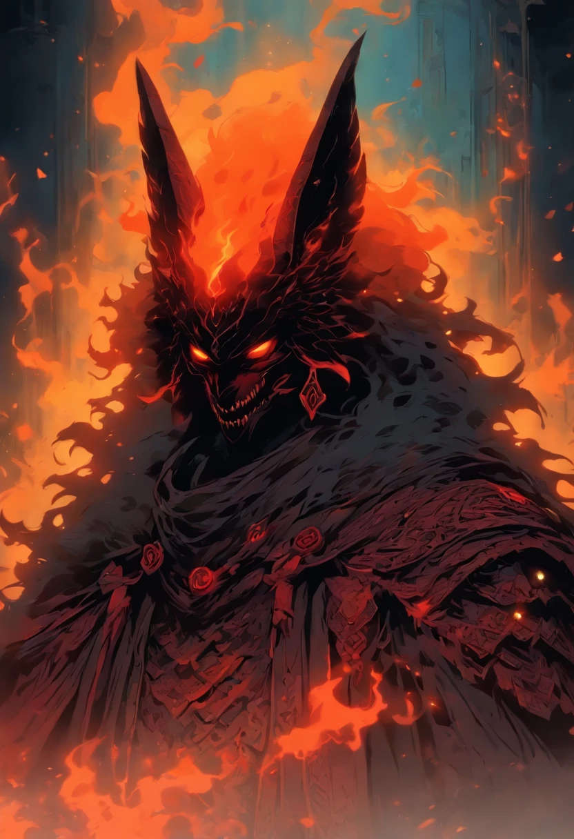 (Hoang Lap,hight resolution,hyper-detalied),subject "Black Soul",Off-white,big sword,Cape with fur trim,coyote,Background of details,Bone Fire,North Valley,Iritill,Cold Moon,The Rule of Thirds – No Watermark,frontier,diablo 4 style,intricately-detailed,Aura of Evil,diablo color theme,(official arts,Beauty and Aesthetics:1.2),(Dark art,corrode,s fractal art:1.3),rich colourful,terror,highest detail, (Character reference :1.3),(Concept art:1.3)
