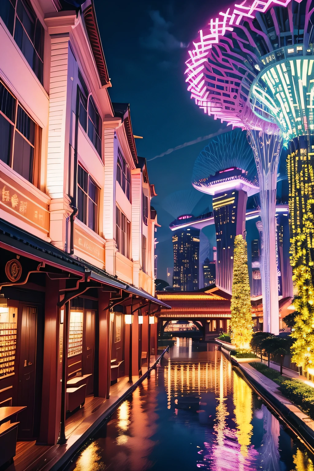 titles:Things you must know when going to Singapore Create a cover based on this title