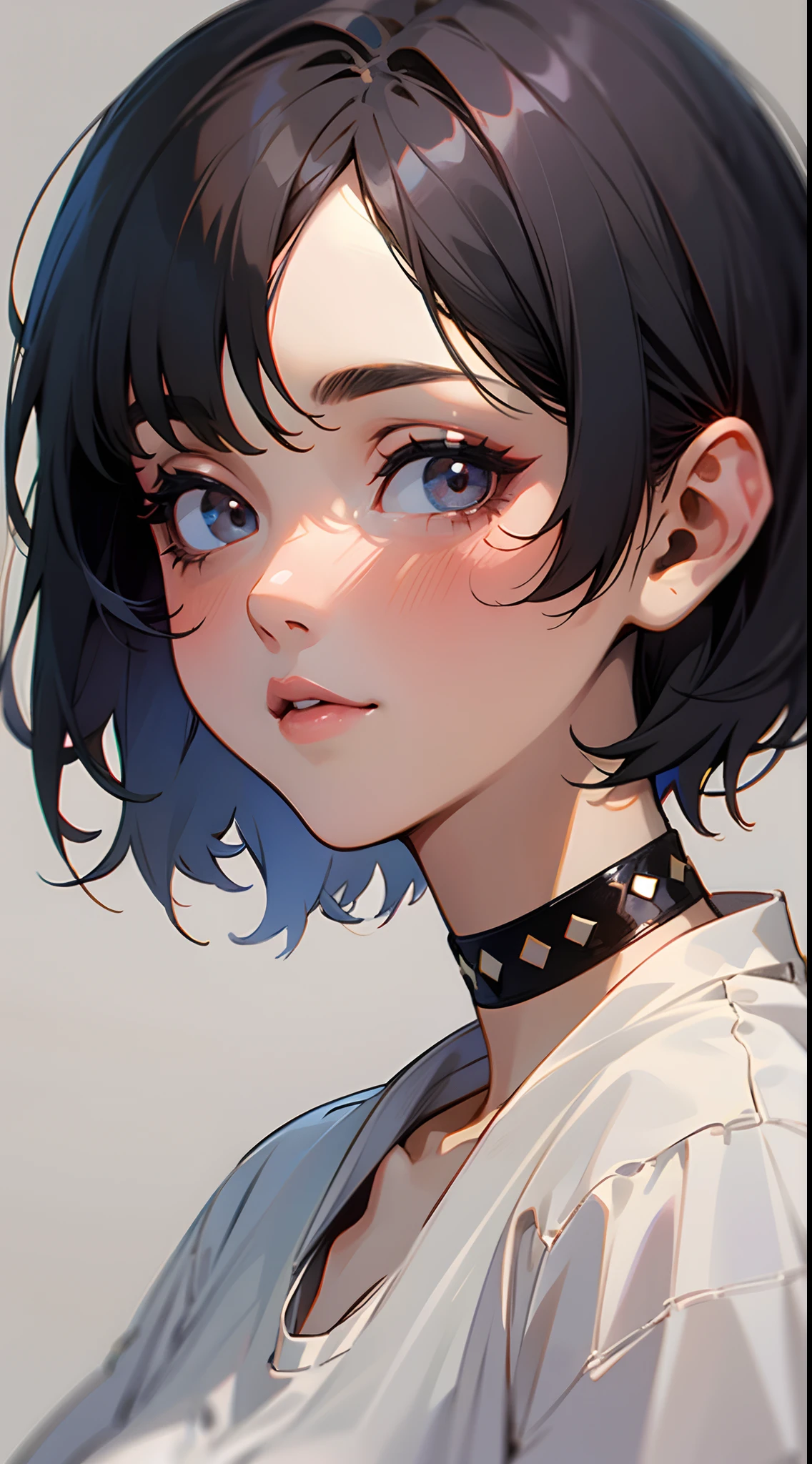 best quality,4k,8k,highres,masterpiece:1.2),ultra-detailed, extremely detailed eyes, extremely detailed body, (large masterpiece digital art), (detailed manga illustration), (detailed line art), ((perfect anatomy)), (intricate details:1.3), (ultra-detailed:1.3), (illustration:1.3), (sharp focus:1.3), (natural lighting:1.05), (vivid colors:1.3), (masterpiece), (best quality:1.4), (perfect anatomy:1.4), high quality, expressive eyes, full body, detailed face, beautiful face, perfect face, 1 girl, large breasts, black hair, curly hair, wild hair, detailed hair, white dress shirt, black pants, pale skin, sapphire-blue eyes, demon, blue halo, sheep horns, curled horns, (horizontal pupils), sexy face, pointy ears, splash art, the demon girl, curvy, sitting in an office chair at a desk with feet on desk, black high heels, cinematic lighting, dramatic atmosphere, Atey Ghailan, Jeremy Mann, Greg Manchess, Antonio Moro, trend in ArtStation, trend in CGSociety, Intricate, High Detail, Sharp focus, dramatic and photorealistic painting art by Midjourney and Greg Rutkowski, Jeff Bridges, ((cartoon style)), Marvel Cinematic Universe style