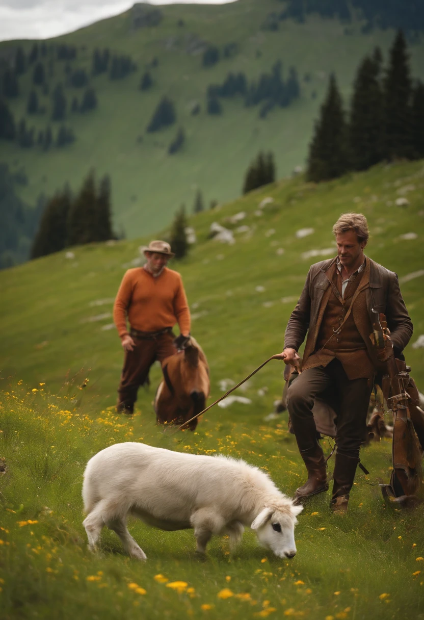 hot Peter on the alpine pasture