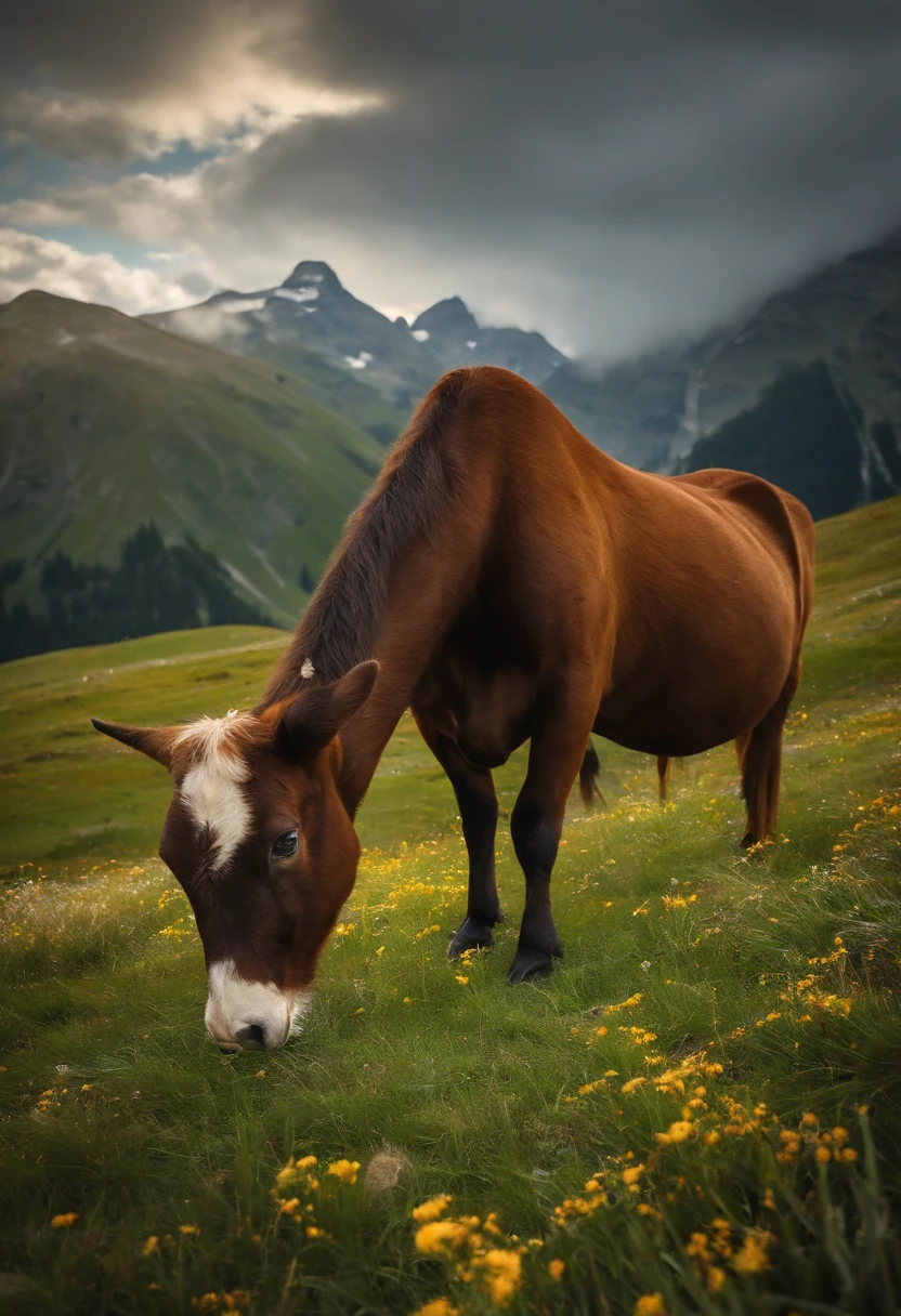 hot Peter on the alpine pasture