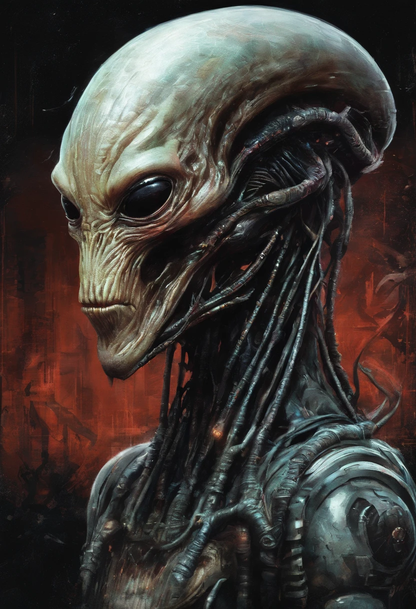xenobiotic monster, nightmare portrait, jordan grimmer, naoto hattori, russ mills