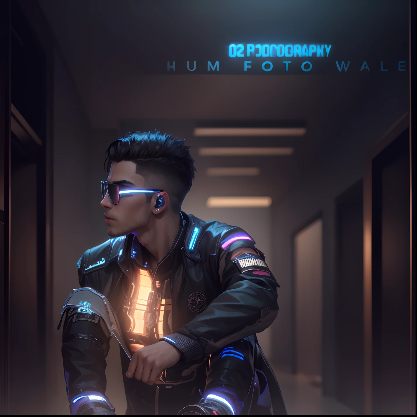 Change background cyberpunk handsome boy, realistic face, 8k. ultra realistic,